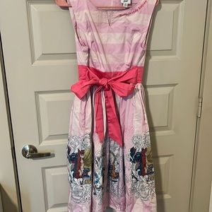NWOT Aristocats pink and white striped dress
